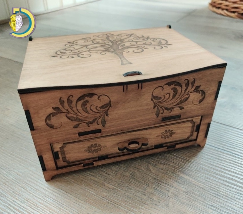 Elegáns Ékszeres Doboz Fiókkal