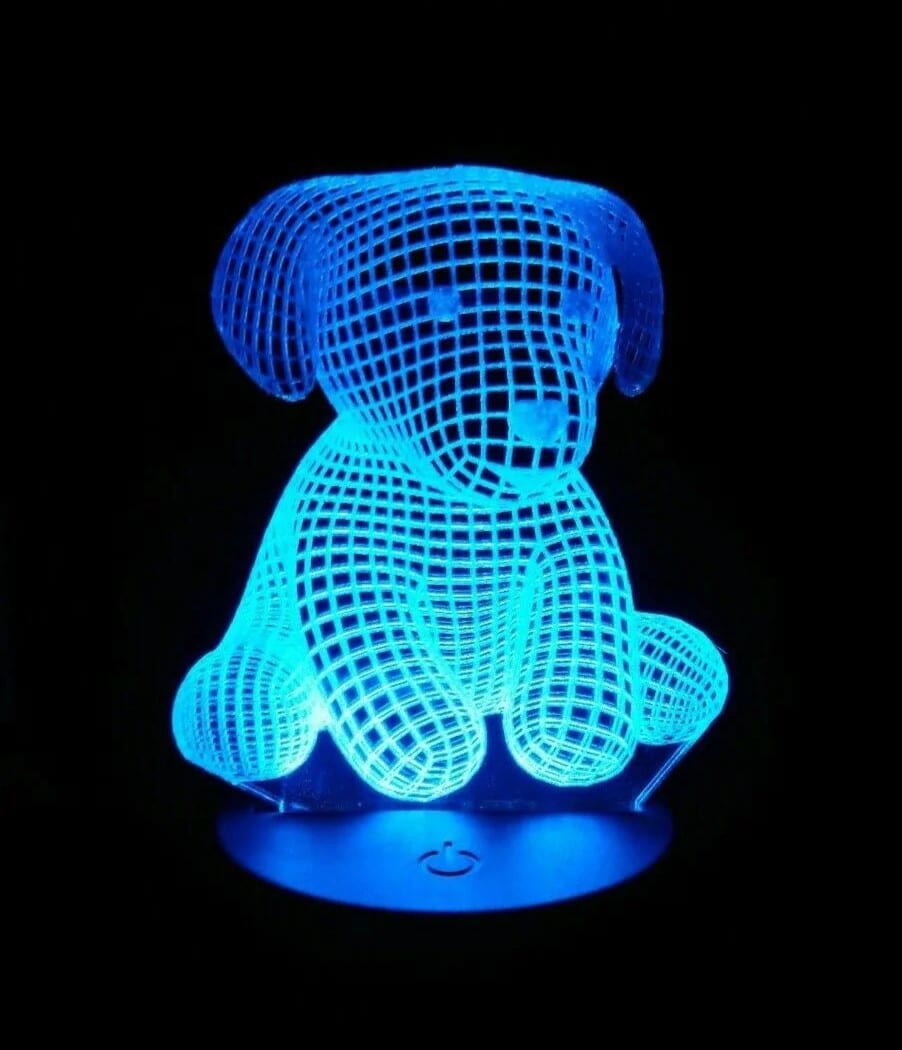 Kiváló minőségű Kutyus 3D Illúzió Kivágás: Ingyenes Vektor Letöltés