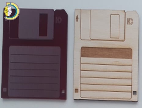 Fa Floppy Lemez Poháralátét: Ingyenes Vektor Letöltés
