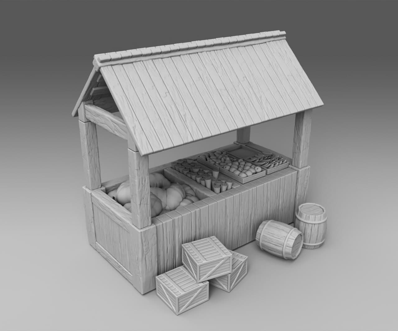 Piaci Árusbódé 1: Ingyenes 3D Nyomtatási Fájlok