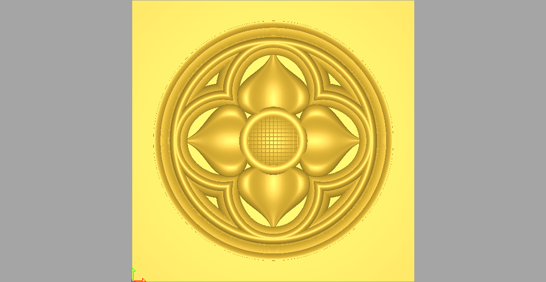 Díszes Fafaragás 07 Mintatervezés 3D Modell CNC Maróhoz