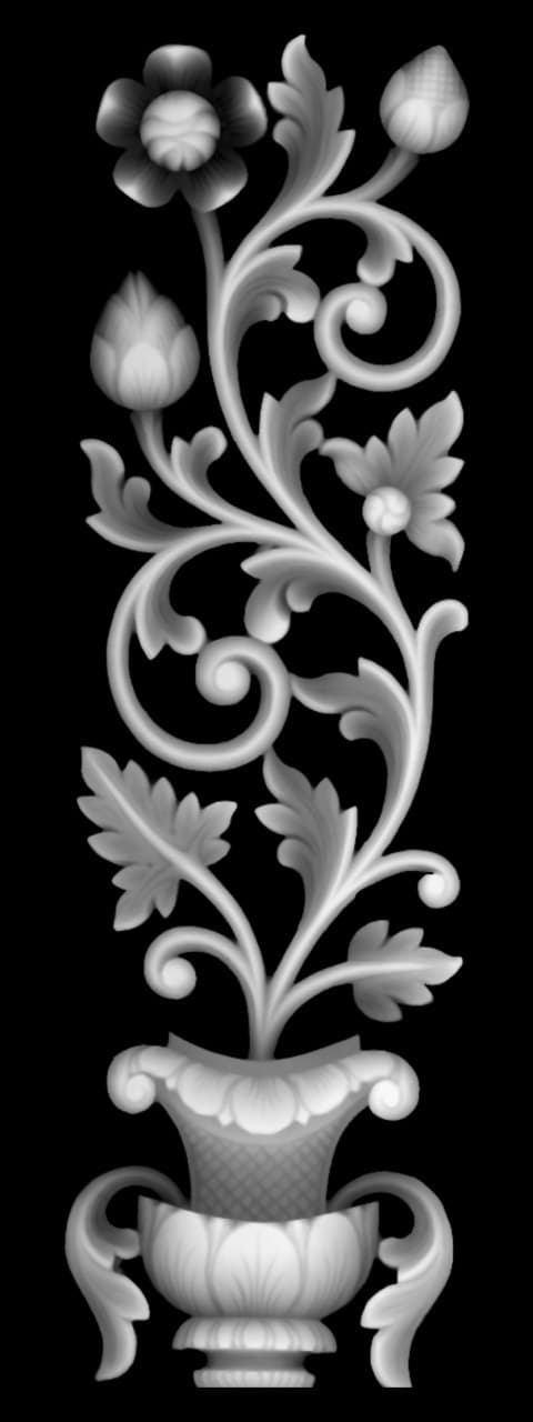 Ajtó design 3D relief modell STL FÁJL INGYEN 22