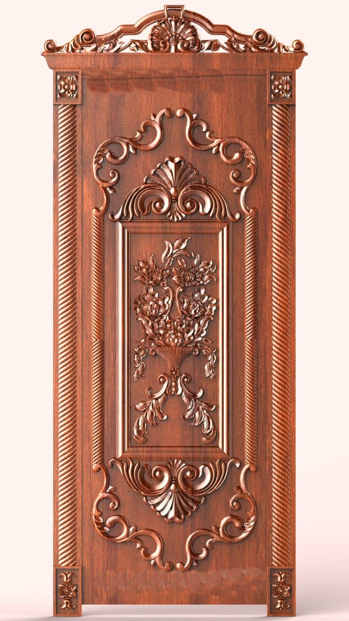 Ajtó design 3D relief modell STL FÁJL INGYENES 5