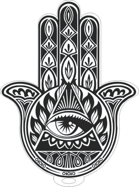 Hamsa kéz vektor