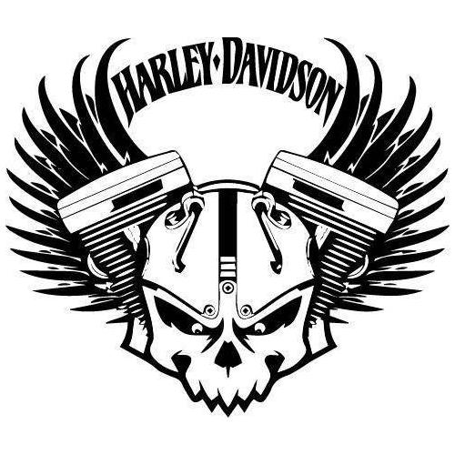 Harley Davidson Koponya Óra ingyenes vektorfájl