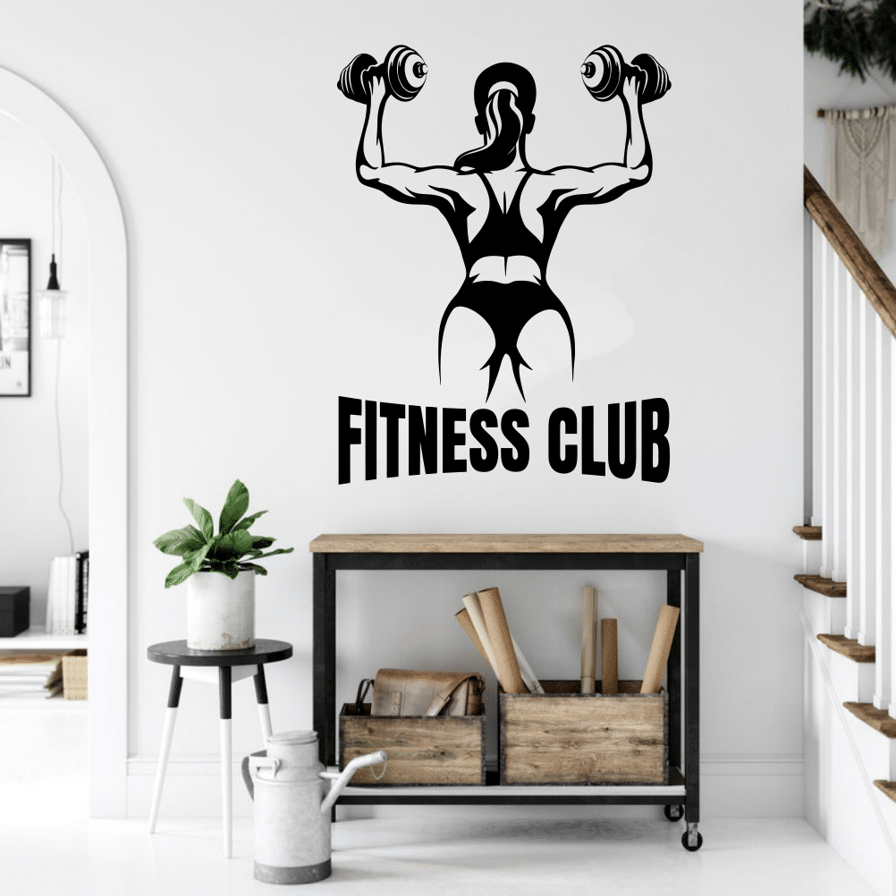 Hölgy Fitnesz Klub Tábla Ingyenes Vektor