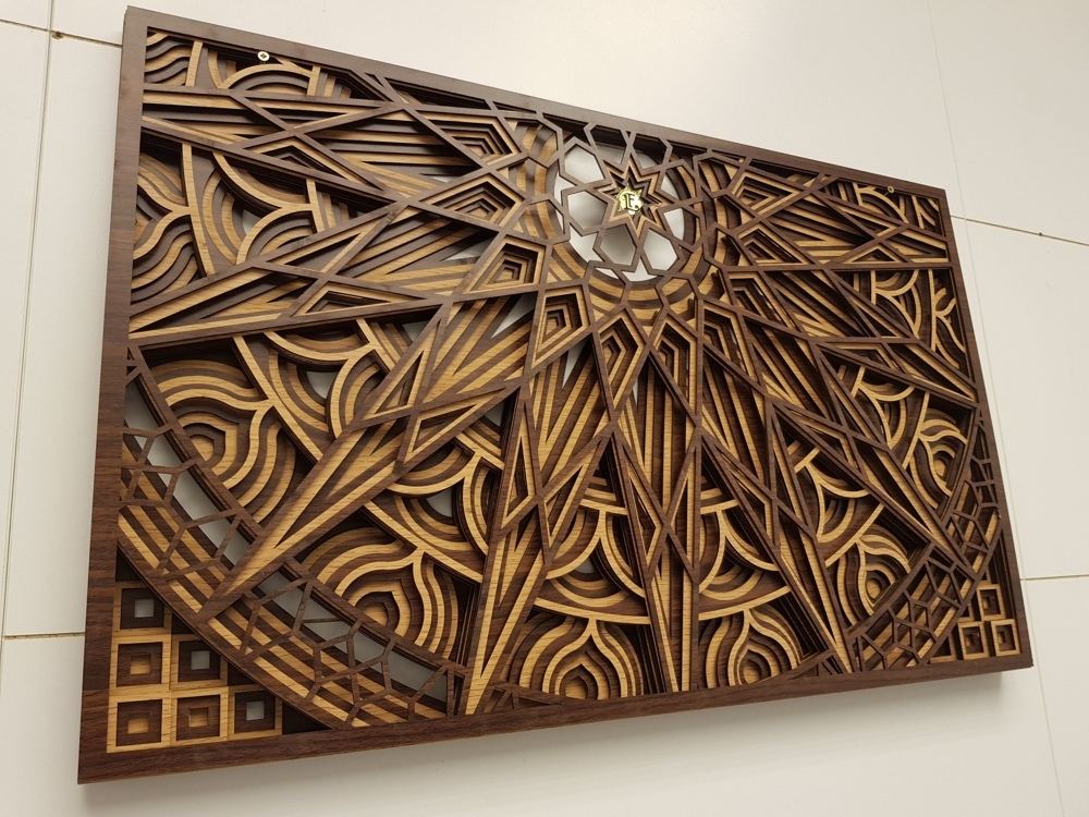 Lézerrel Vágott Mandala Panel