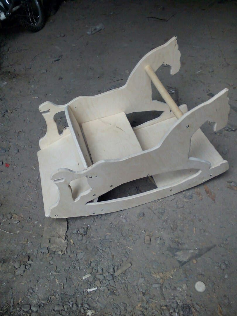 Vágott Fafaragó Ló Rétegeltlemez 10mm 3D Puzzle