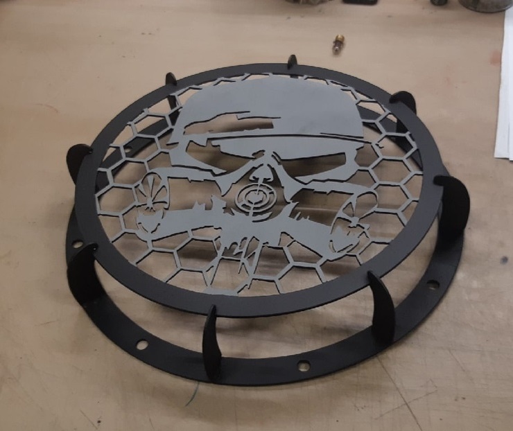 Gőzpunk Maszk BBQ Grill DXF Fájl