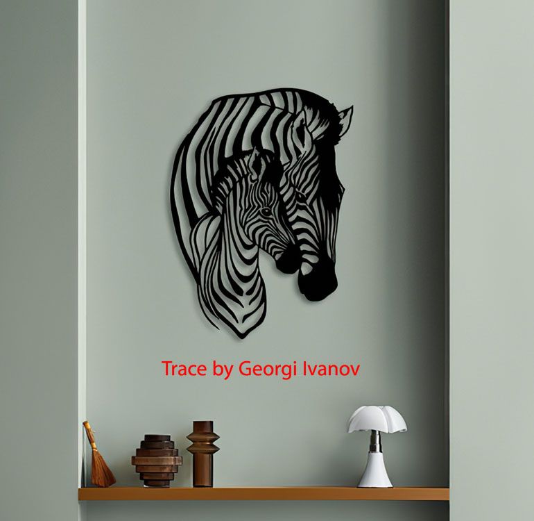 Zebra Fali Dekorációs Falikép