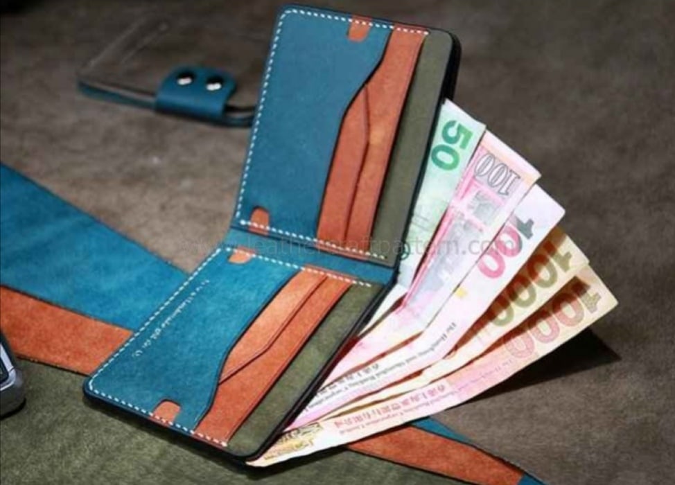 Bőr Mini Pénztárca Mintája