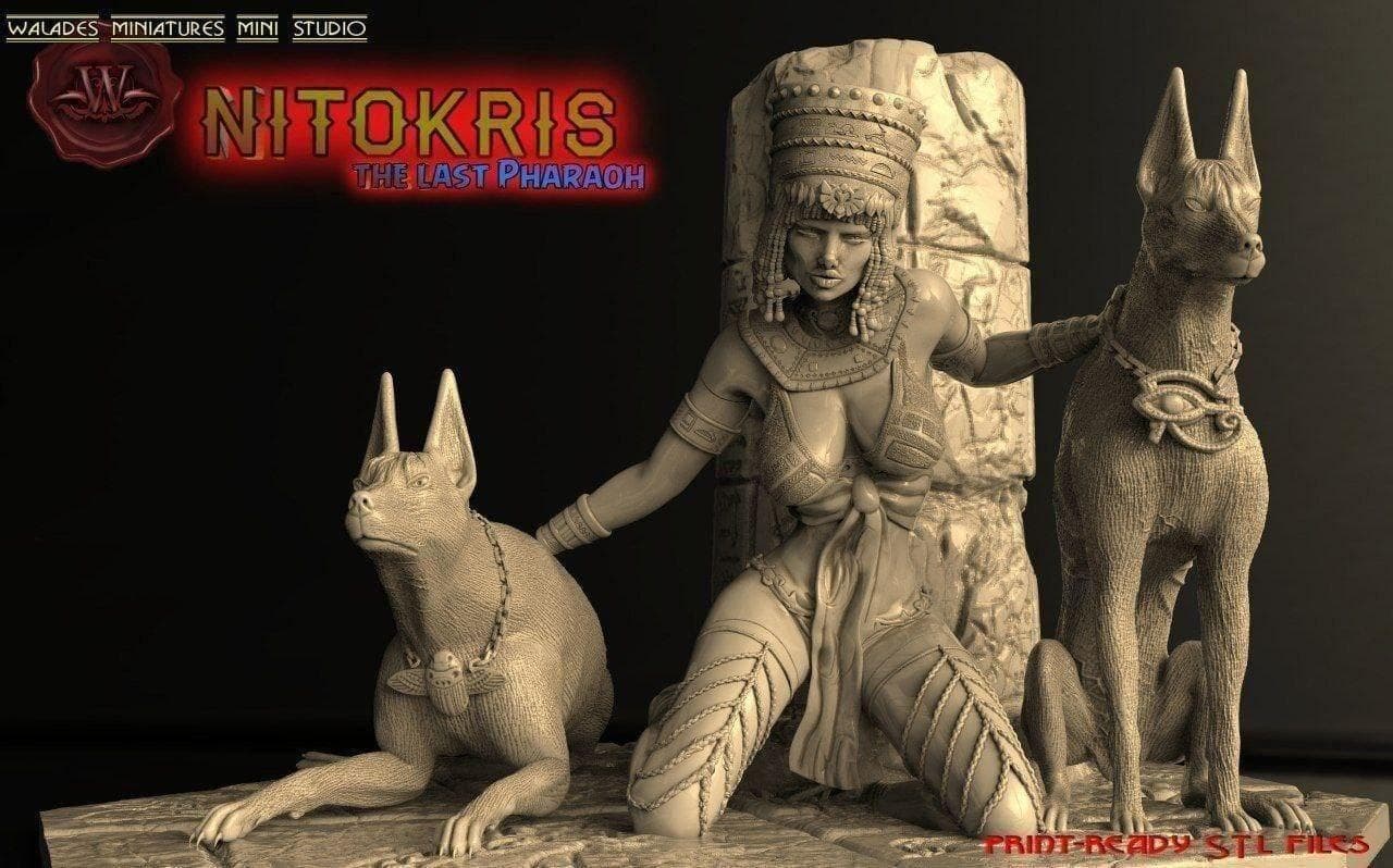 Nitokris, az utolsó fáraó 3D nyomtatási modell