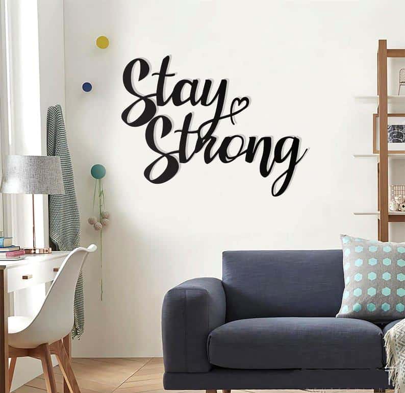 Maradj Erős Fém Falikép, Motivációs Levél, Inspiráló