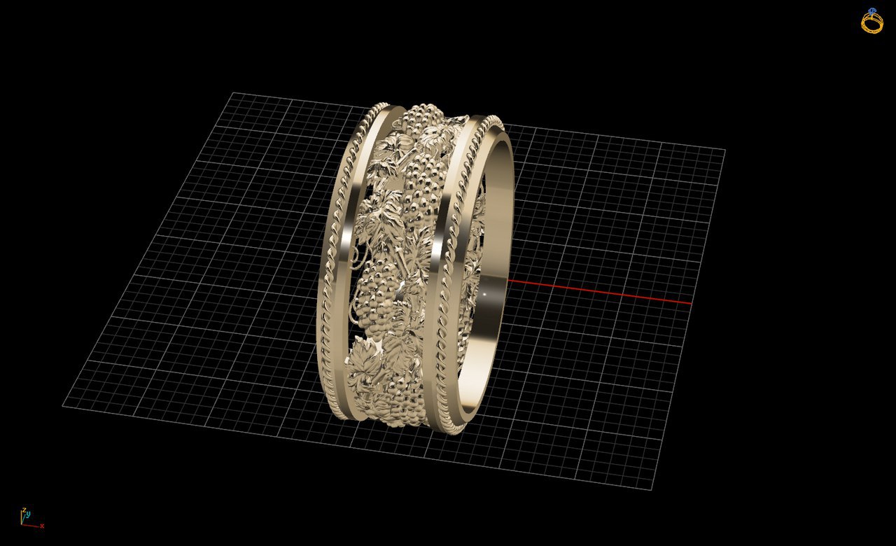 Esküvői Gyűrű, Ékszer 3D Modell, Női Gyűrű modell STL fájl 3D nyomtatáshoz 112