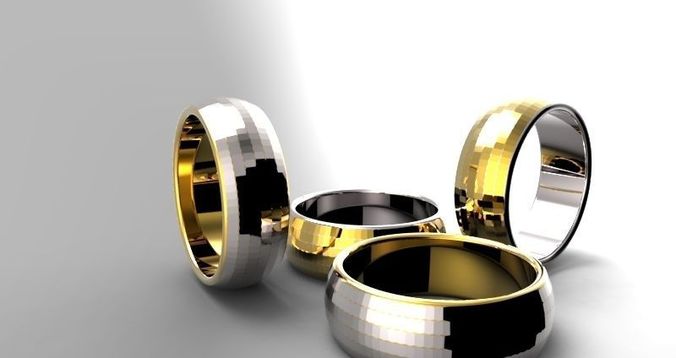 Esküvői Gyűrű, Ékszer 3D Modell, Női Gyűrű modell STL fájl a 3D nyomtatáshoz 120