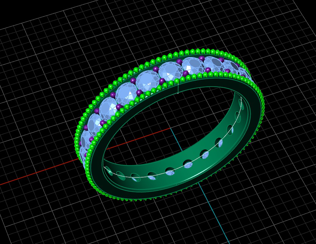 Esküvői gyűrű, ékszer 3D modell, Női gyűrű modell stl fájl 3D nyomtatáshoz 125