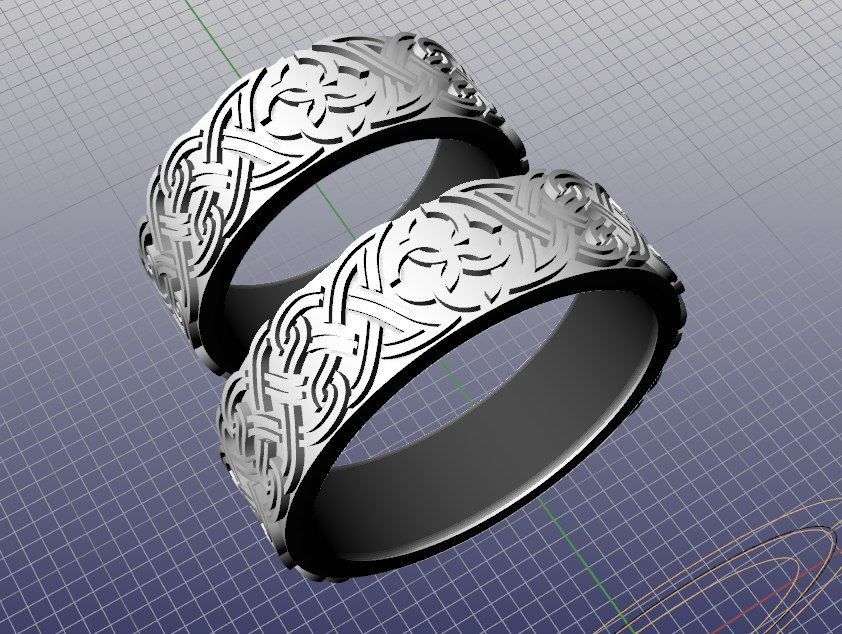 Esküvői Gyűrű, Ékszer 3D Modell, Női Gyűrű modell stl fájl 3D nyomtatáshoz 34