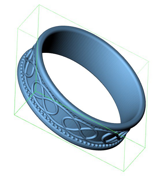 Esküvői Gyűrű, Ékszer 3D Modell, Női Gyűrű modell stl fájlhoz 3D nyomtatáshoz 7
