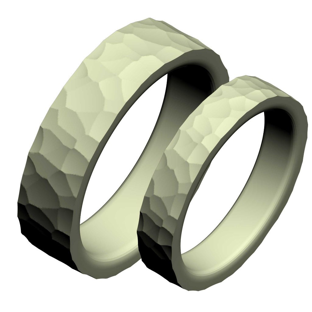 Esküvői Gyűrű, Ékszer 3D Modell, Női Gyűrű modell STL fájl 3D nyomtatáshoz 90