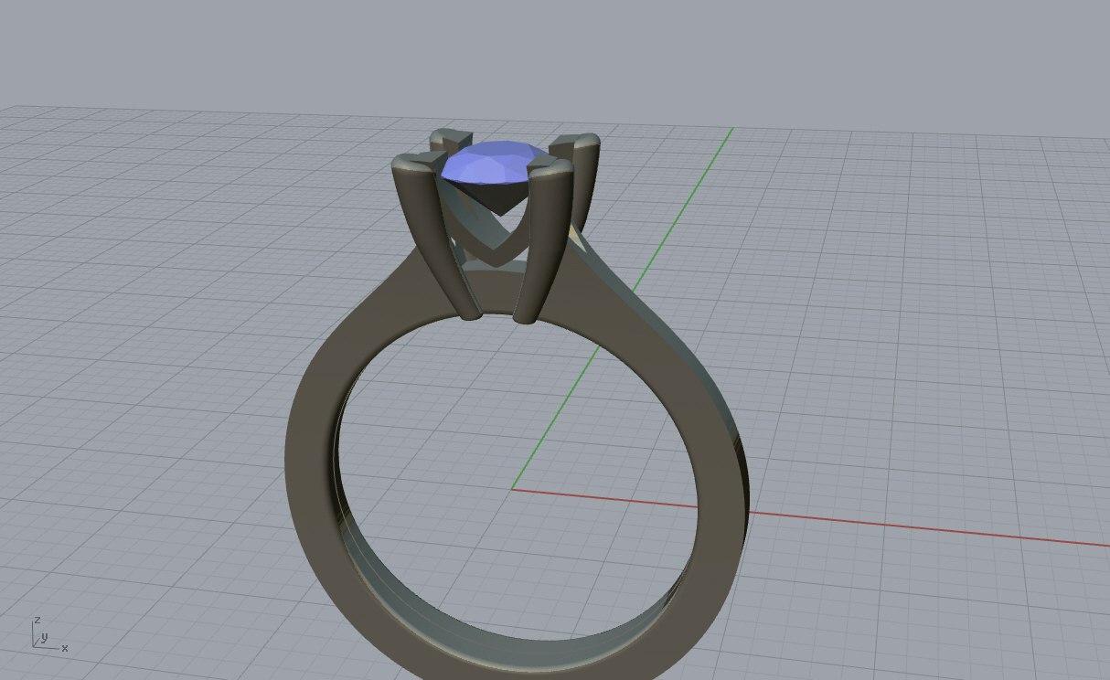 Női gyűrű modell STL fájl 3D nyomtatáshoz 2